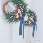 [ new 2021 クリスマスリース ]𓂃◌𓈒𓐍 北欧の森から クリスマス  𓏸𓈒𓂃𓍄𓇥𓋜𓐬ハーフリース クリスマス 北欧リース  蓮の実リース [ 玄関ドアok]  *𝑋𝑚𝑎𝑠  𝑤𝑟𝑒𝑎𝑡ℎ*