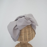 2way ヘアターバン(結び) ☆ ハーフリネン グレージュ