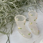 ㉗1/6ドールサイズ《M size》Clear Flower クリアフラワー　ブーツ　靴
