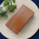 再販-幅の広い山桜のシンプルなバレッタ（ヤマザクラMW5-1）長さ9.2cm×幅4.8cm
