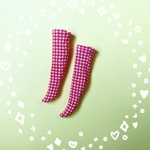 〇受注〇 Blytheoutfitꔛ赤チェックの靴下‪ꔛ‬♡supipi39