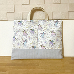 ユニコーンとストライプのレッスンバッグ　絵本バッグ