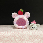 ハムチグラとベレー帽のセット(ピンク系)