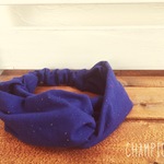 カラフルネップのヘアターバン（Blue）