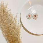 【送料無料】𝑓𝑙𝑜𝑤𝑒𝑟 ℎ𝑎𝑖𝑟 𝑟𝑢𝑏𝑏𝑒𝑟2個𝑠𝑒𝑡 ヘアゴム　お花　ベビーヘアゴム　ゴム交換可能　取り替え出来る　ヘアクリップ　パッチンピン　可愛い　韓国風　かぎ針編み　プレゼント　フラワー