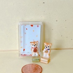 ふたごの柴犬　しばちゃんと和菓子　ハンドメイド　