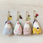 文鳥ずきんちゃん✳︎バッグチャーム