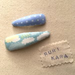 星と雲のぱっちんどめ