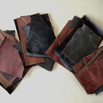 オイルレザー　500ｇパック　本革　ハンドメイド　レザークラフト　革　レザー　leathercraft　革細工　ロウ引き革　財布　キーケース　素材