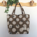 pandon様専用☆トートバッグ【Ｍ】＆まん丸ミニ巾着(フレンチブルドッグ、茶）