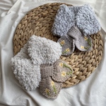 mokemoke様専用　6歳　マーガレット刺繍petit fur  muffler 