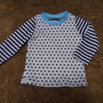 【a様オーダー品】size90 星柄＆ボーダーの長袖Ｔシャツ