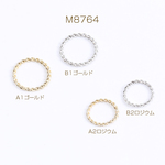  M8764-A1  30個  コネクターパーツ デザイン丸カン ツイストC 2サイズ 3X（10ヶ）