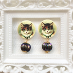 ❤️再販❤️ 猫のアクセサリー　ピアス　イヤリング　ブローチ　レトロ