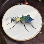 超リアル昆虫　飾り　刺繍作成キット　昆虫シリーズ