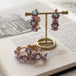 (882)ビジューフープピアス