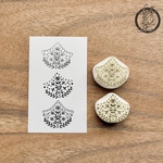 ［重ね捺し］Flower  lace消しゴムはんこセット
