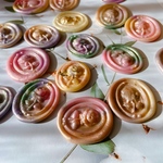 “フランス バラ” 封蝋/シーリングスタンプsealing wax「6枚1セット」手紙/招待状/年賀状/贈り物/手帳デコ