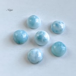 ラリマーAA++　ラウンド　カボション6×6mm 1粒　天然石パーツ販売