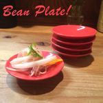 【送料無料】レッド しょう油皿,漬物皿,豆皿 （5個セット） INA-8-1