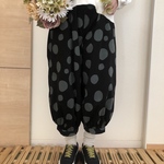  【人気】大人のバルーンパンツ★ポケット後ろ★定番♡コーデュロイドット柄