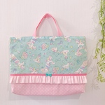 ユニコーンのレッスンバッグ ミント×ピンク 女の子 入園入学グッズ