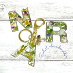 イニシャルキーホルダー＊ botanical