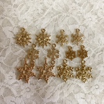 大きな雪の結晶チャーム♡透かしパーツ