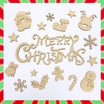 木製 レターバナー クリスマス christmas ウォールステッカー デコレーション ガーランド ツリー リース トナカイ さんた
