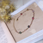 ブレスレット💠数に限りがあります😌🤲メタリックチェコビーズ💠アンティーク調大人可愛いaccessory❤️アジャスター付き✧クリスマスにおすすめ🎄