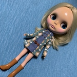 ブライス、リカちゃん用アウトフィット、ブルー