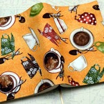ブックカバー　コーヒータイム　【文庫・15.2cmサイズ】