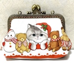 再販　手のひらサイズ　がま口ポーチ　新柄　コヤンイサムチョン　