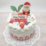 🧑‍🎄🎄🎉クリスマス苺とブルーベリーケーキ (小物入れ)染67