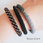 ビーズクロッシェ　ブレスレット　ビーズアクセサリー