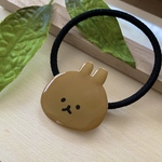 うさぎヘアゴム　茶