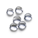 2粒売り　宝石質ホワイトトパーズAAA　ラウンド　カボション4×4mm