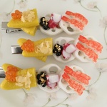 お節とお寿司のヘアクリップ♡お正月♡9.6cm