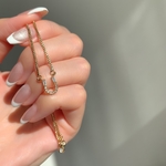 zirconia horseshoe bracelet 
