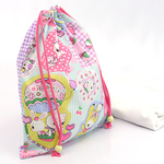 Honey Tune D 巾着（大）ハンドメイド！センスが光るキッズブランドnamioto☆パパ・ママ・おじいちゃん・おばあちゃん必見！安心・安全の日本製【入園グッズ・入園準備・入学準備】 【体操着入