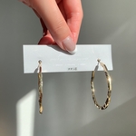 【再販】18kgp gold フープピアス