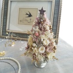 Arbre de  Noël＜Origan rose＞＊クリスマスツリー＊アレンジメント＊プリザーブドフラワー＊ 花＊2021