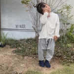 再販『シャドーチェック』コーデュロイのサルエルパンツ