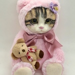 potetomo様専用ページ　オーダーメイド　白くまの着ぐるみ猫ちゃん🐱わんちゃん🐶　テディベア　テディキャット　テディドッグ　愛犬　愛猫　