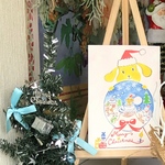 🎄🐶❄️犬のクリスマスカード〜「犬とスノードーム/クリスマス/クリスマス スノードーム/クリスマスカード/メッセージカード/インテリア/カード1枚入り 封筒付き」