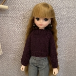 リカちゃん　ブライス用のニットのみ