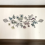  ＊ 北欧の葉花たち ＊　①　ワイヤーウォールアート
