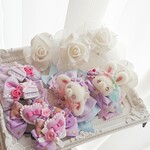 お得💗4点セット♪💝うさ🐰ヘアゴム୨୧キッズ୨୧プレゼントにも💛  Bouquet&baby