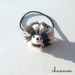 《SALE》もふもふハリネズミのヘアゴム＊パイド・ピント
