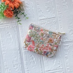 インド刺繍生地ポーチ wh/pk